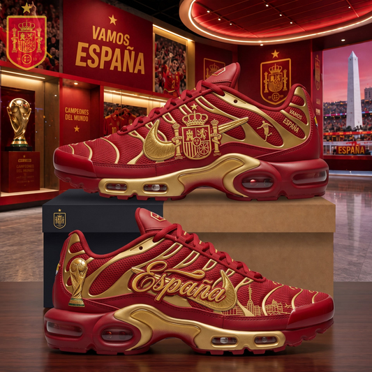 Spain National Football Team 2026 World Cup Champions Air Max Shoes Plus