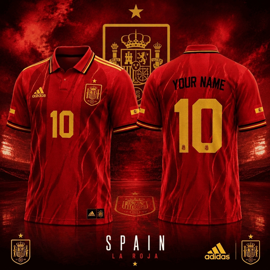 Spain National Football Team 2026 World Cup Champions V2 Polo Shirt