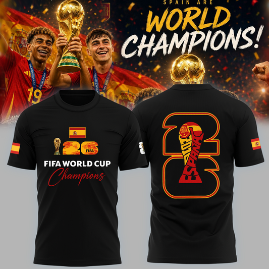 Spain National Football Team 2026 World Cup Champions V6 Shirt