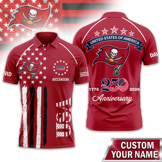 TBB Premium NFL American Semiquincentennial Polo Shirt 010726