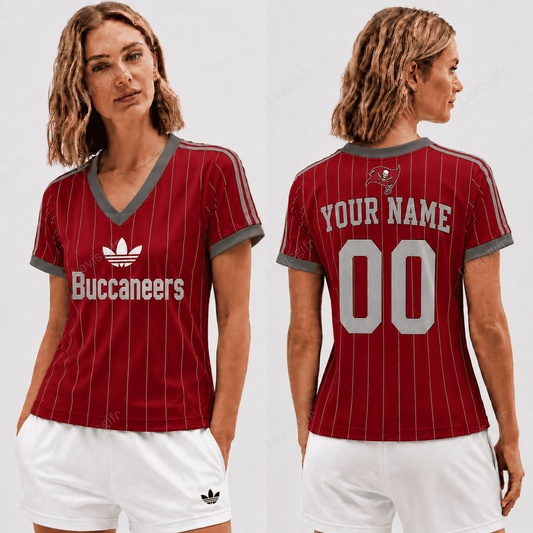 TBB x NFL Premium Women V-neck Shirt Personalized Gift For Fan