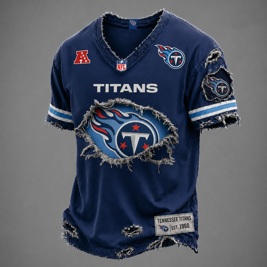 TEN x NFL LUXURY V-Neck T-Shirt V3 1906