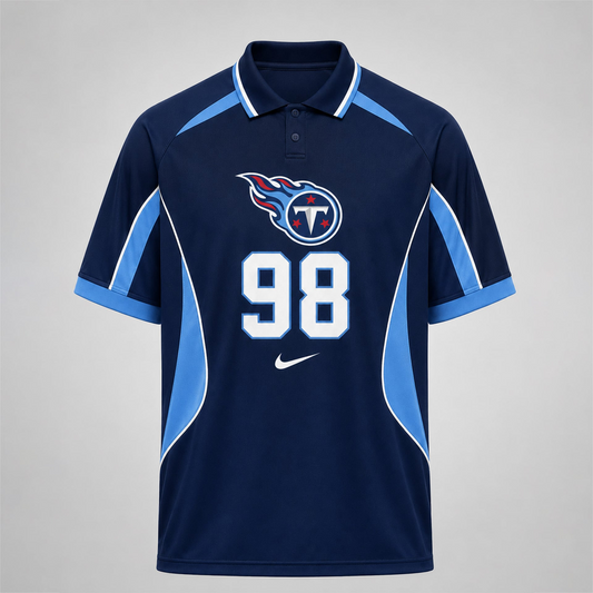 TT Premium NFL Custom Number Sports Style Polo Shirt