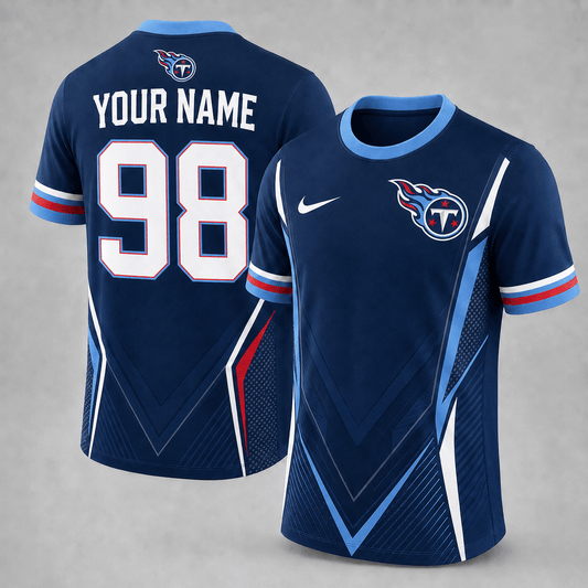 TT x NFL Custom Name Number Personalized Athletic T-Shirt
