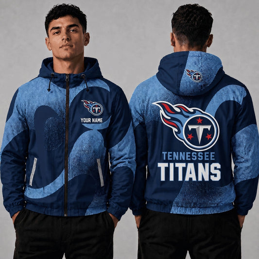 TT x NFL Premium Windbreaker Jacket Personalized Gift For Fan