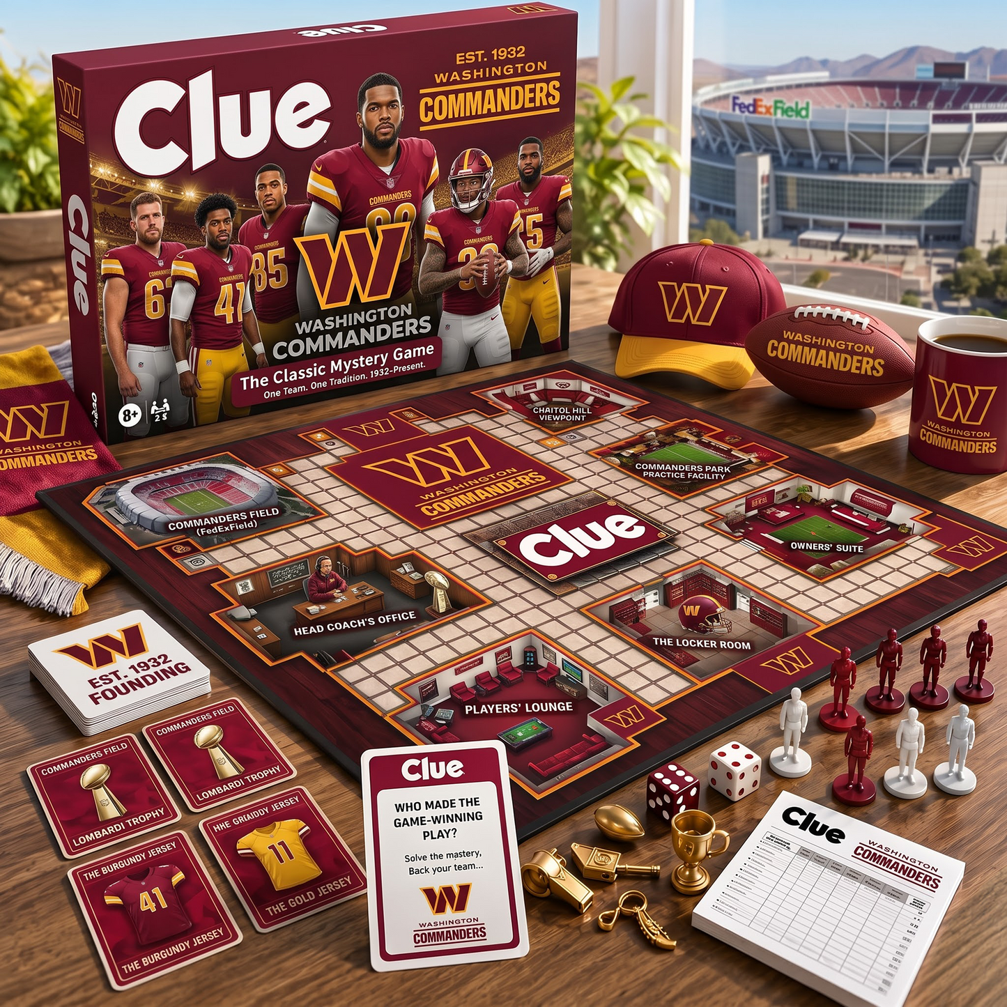 WAS X NFL THE MATCHDAY MYSTERY – PREMIUM COLLECTOR BOARD GAME