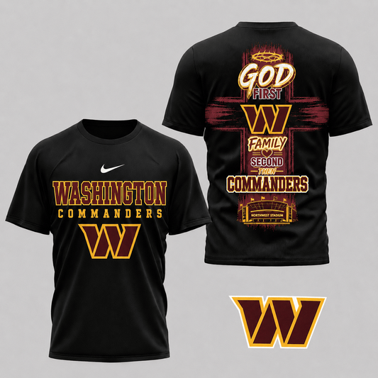 WAS x NFL Faith Family Team Pride 3D T-Shirt 0207