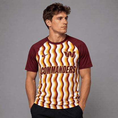 WC Premium NFL Retro Wavy Pattern Athletic T-Shirt
