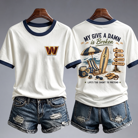 WC x NFL My Give A Damn Is Broken Shirt