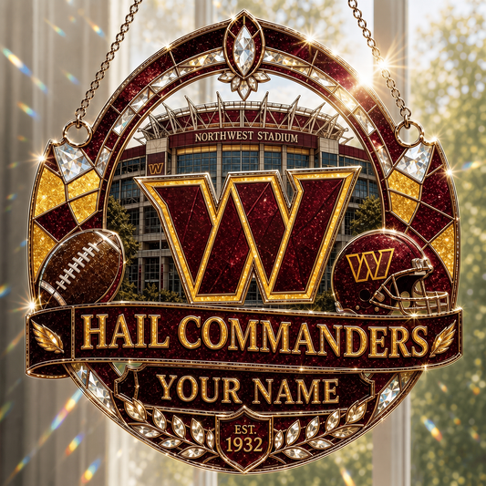 WC x NFL Premium Suncatcher Luxury Personalized Gift For Fan