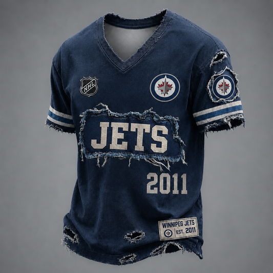 WPG x NHL LUXURY V-Neck T-Shirt 2705 DatND DVT