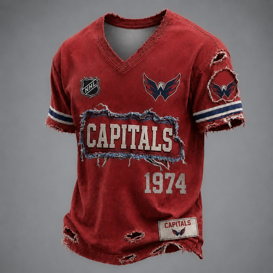 WSH x NHL LUXURY V-Neck T-Shirt 2705 DatND DVT