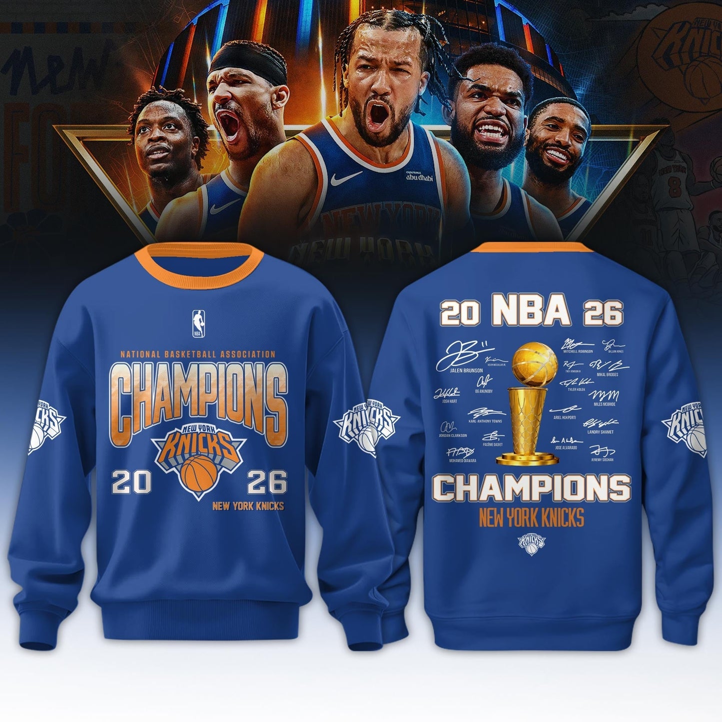 NYK x NBA Champion 2026 Aparael 3D V2 DATND TANTD